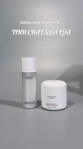 Bộ đôi dưỡng sáng, mờ nám, chống lão hoá TINH CHẤT SỮA LỪA - MILKY DROP Thành phần nổi bật: - Niacinamide - Glutathione - Traxemic Acid - Collagen - Milk exoxome #arocellvietnam #Arocell #milkydrop #trangda #nám #arocellmoisturizing #arocellampoule 
