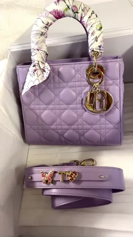 Lady Dior in Lilac💜 @Dior  #ladydior #myabcdior #diorbag #diorunboxing #diorspringsummer2024 