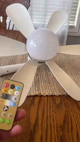 DIY ceiling fan no wiring  #ceilingfan #ceilingfanlight #homeimprovement #tiktokmademebuyit #MomsofTikTok #dadsoftiktok #TTSACL 