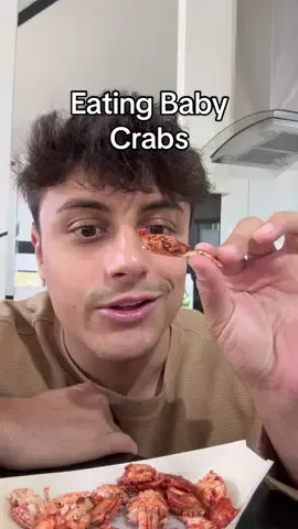 I feel bad for people who finished the vid 😭 #babycrab #babycrabs #mukbang #asmr 