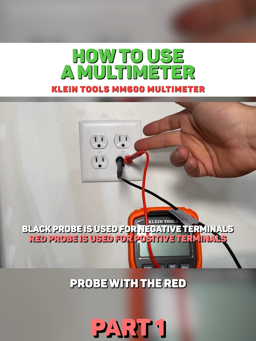 Part 1 - How To Use A Multimeter for Home Repairs and Troubleshooting #electrical  #electric  #wiring  #electricalwiring  #electriciansoftiktok