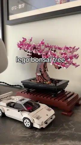 the cherry blossoms are in full bloom on the lego bonsai tree, happy spring is finally here #lego #legotiktok #legobonsaitree #buildinglego #legocherryblossoms 