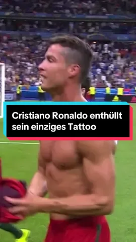 Cristiano Ronaldo enthüllt sein einziges Tattoo - Blutspender und sauberer Körper #fussball #cr7 