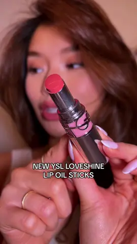 TRYING THE NEW YSL LOVESHINE LIP OIL STICKS! and of course, not sponsored ☺️💕  #makeupreview #newmakeup #yslbeauty #yslloveshine #lipstick #lipoil #ysl #makeup 