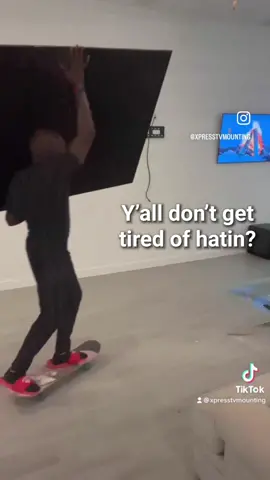 Watch me install a bunch of 85” Tvs By myself 😏 #fyp #subscribe #like #funny #worklife #strong #art #beautiful #icon #positive #houstontx  #texas #richmondtx #fulsheartx #samsung #hate #fireplace #picture #follow #flush #tvinstall #832 #713 #281 #xplore #exlore #page #viral #viralvideo #goat #audiovisual #hometheater #automation #🔊 #marketing #tvmounting #htx #houstontvmounting #katytx #cypresstx #fyp #fypシ #foryou  #clean  #install #htown #Tech #customerservice #trending #tvinstall  #goat #pageforyou #install #how #learning #howitsdone #fun #positivity #tv #4k #mount #whew l #markerting #tvmounting #milwaukee #tools #work #hometheater  #drywall #funny  #entertainment #info #tutorial  #contentcreator #Viralvideo  #comment #follow #satisfying #🔥 #homeaudio #targeted 