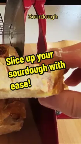 Sourdough bread  slices perfect every time. #sourdoughbread #sourdoughbeginner #breadslicer 