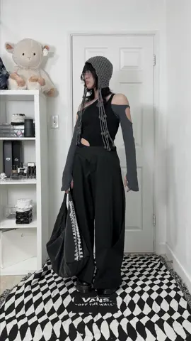 my everyday mood 🖤🩶 | #fyp #OOTD #outfit #acubi #grwm #cybercore #grunge #gorpcore #streetwear #aesthetic #office 