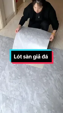 Tấm lót sàn nhựa giả đá, kích thức 45,7cm *45,7cm độ dày 2mm có keo sẵn. #GamingOnTikTok #giadungtienich #giadinhviet #dogiadunhthongminh #latsan #tamlotsannhua #xuhuong 