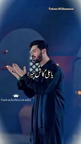 Ya Aliع Kaash Mera Ishq Asar Dikhlaye Ya Aliع.. Ya Aliع..❤️ Jin Se Hai Pyaar Tumhein Un Mein Jagah Mil Jaye Mai Yeh Samjhunga Mujhe Mil Gai Manzil Maulaع Aap Ke Dar Ke Faqeero'n Mein Jo Naam Aa Jaye... Janum Aliع Aliع...🙌🏻💙 @Nadeem Sarwar 👑 @Ali Shanawar 👑 @Ali Jee 👑 #SafeereAza  #Karbala_Karbala  #FatimaAliShanawar  #SarwarAliShanawarJee 
