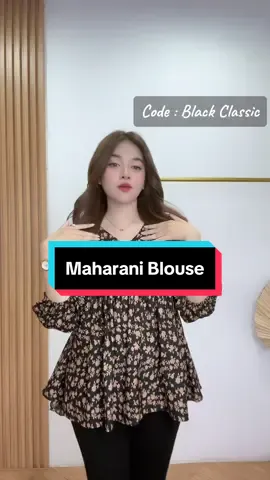 Maharani Blouse, motif terbaru lagi nih..jangan sampai kehabisan langsung cus cek keranjang kuning #blousewanita #blousetalisamping #blouserayonpremium #blouseademdannyaman #blouselenganbalon 