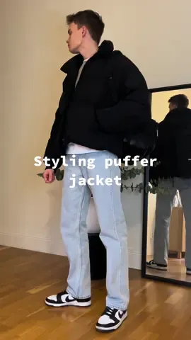 Styling puffer jacket #mensfashion #pufferjacket #pufferjacketoutfits #pufferjacketblack #stylingoutfits 