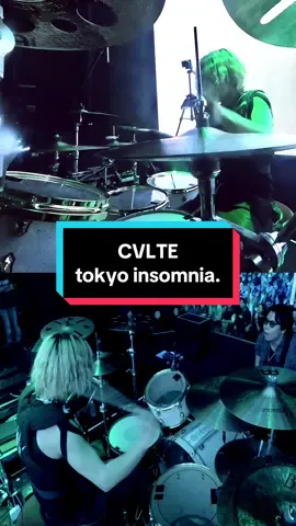 CVLTE - tokyo insomnia.😈　#cvlte #heavymetal #rock #music #drum #drummer #drums #cover #fypシ #foryou #metal #alternative   @C V L T E  カ ル ト🩸⛓️ 