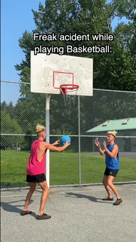 freak accident while playing basketball