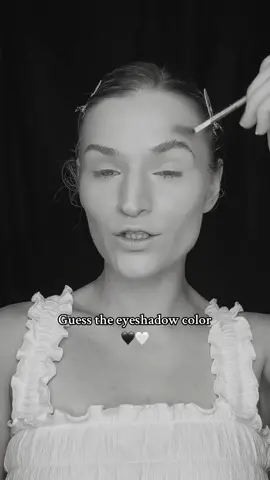 From grayscale to full color! 💖 Watch as I transform my look with vibrant colored eyeshadow. Who says you can't add a little hue to your day? 🎨 #creativemakeup #blackandwhite 