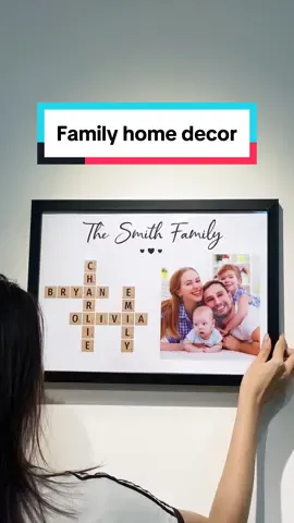 Family Home Decor Unique Gift For Family Friends Make Your Own Crossword Upload Photo Personalized Poster #trendingcustom #personalizedgifts # #family #couple #forhim #forher 