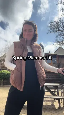 Spring to summer is my favourite time of year. This gillet is giving me cool Mum outfit vibes and I love it 🤎  #tiktokmademebuyit #coolmumoutfit
