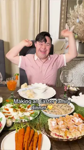 Happy Easter 💛 #easter #easterdinner #downsyndrome #brotherlove #family 