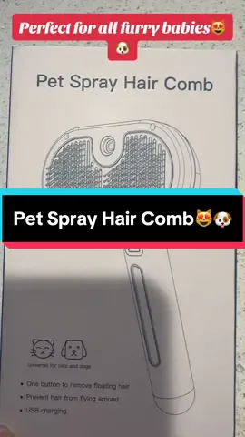Great mist comb prevents hair from flying  all over. And it is rechargeable sooo cool. #catsoftiktok#pets#dogsoftiktok#tiktok#TikTokShop#petaccessories#pethair#comb#fypシ#petloversoftiktok#petlover# shop#foryou#fy#fypシ゚viral#shopping# springbreak#easter#haircomb#catmom#