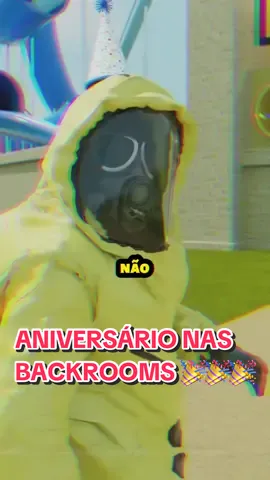 Aniversário Nas BACKROOMS - Liminal Land #backrooms #dublagem #terror 