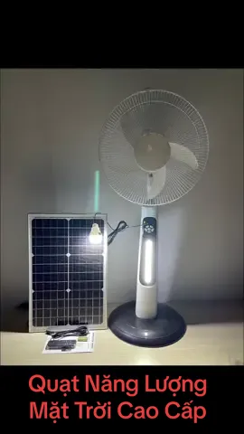 Quạt Năng Lượng Mặt Trời Cao Cấp Giải pháp tiết kiệm tối ưu những ngày cắt điện luôn phiên Nguồn sạc điện lưới  Nguồn sạc tấm pin năng lượng mặt trời #tiktok #thinhhanh #quạtnangluongmattroi #quatnangluongtichdien 