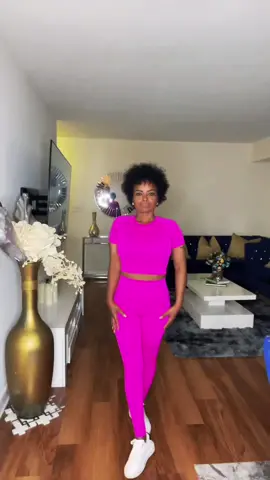 Women’s 2pcs Solid Raglan Sleeve Crop Tee & high Waist Leggings #tiktokshope 