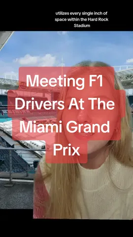 Replying to @emmaschutt8  Meeting F1 drivers at the Miami Grand Prix is tricky, but seeing them is no problem.  @F1 Miami Grand Prix  #f1 #f1drivers #miamif1 #f1miami #miamigp #greenscreen 