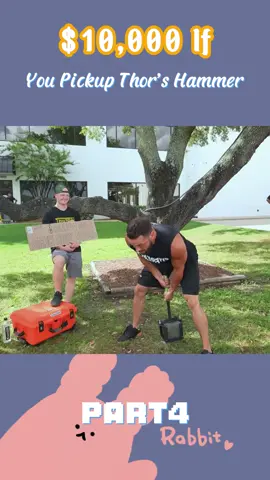 $10,000 If You Pickup Thor’s Hammer - Part 4 #unspeakable #Vlog #fyp #viral #foryou #trending