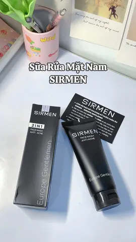 Sữa rửa mặt cho nam nè #review #unboxing #suaruamatnam #suaruamatsirmen #sirmen #xuhuong #viral 