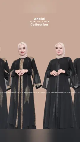 Andinicollection Abaya Turkey 150 Amarta Hitam Putih Dewasa Muslim Bordir dan Payet Mewah ##fyp##fypシ##fyppppppppppppppppppppppp##outfitlebaran##abaya##abayahitam