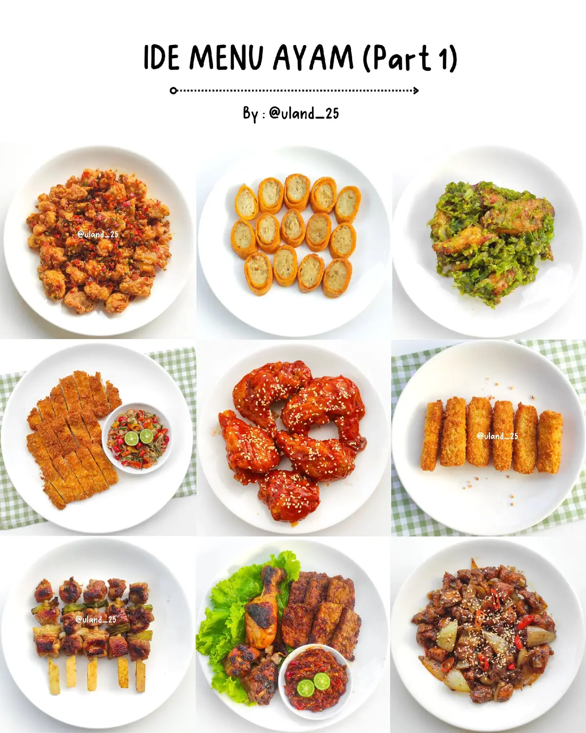 Ada 9 resep menu ayam yang sering aku recook, masih banyak resep lainnya, nanti aku up di part 2, semoga suka ☺ #resepsimple #resepayam #idemasak #menumasakansimple #resepmasakan #reseptiktok #resepenak #masak #masakansimple #sukamasak 