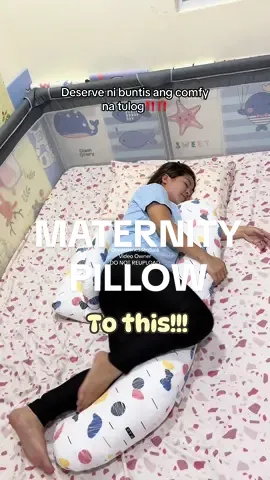 One way to get better sleep when you're expecting is by using a maternity pillow ☺️ deserve ni buntis ang comfy na tulog. #maternitypillow #pregnancypillow #preggymom #pregnantmusthaves #MomsofTikTok #trending #fyp #foryoupage 