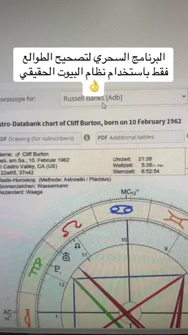 تصحيح الطالع #خارطة_فلكية #ابراج #تحليل_خريطة_فلكية 