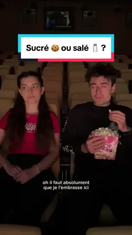 SUCRÉ 🍪 ou SALÉ 🧂 les 🍿 ? 🙄 #sketch #couple #humour #drole #blague 