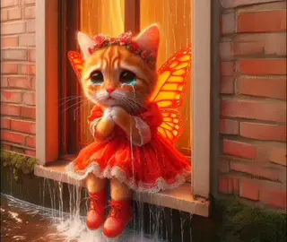 Cat drop her phone in water😢 #cat #ai #aicat #fyp #catsoftiktok #fypシ #catlover #foryou #viral 