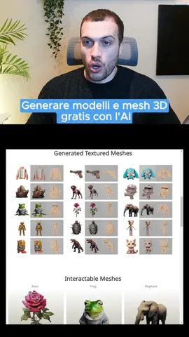 Generare modelli 3D gratis con l'intelligenza artificiale, in output avremo un file .obj. Questo nuovo modello di machine learning ti permette di creare un modello 3d con mesh e texture a partire da una singola immagine. #generativeai #3dmodelling #intelligenzaartificiale #ai #ia #education