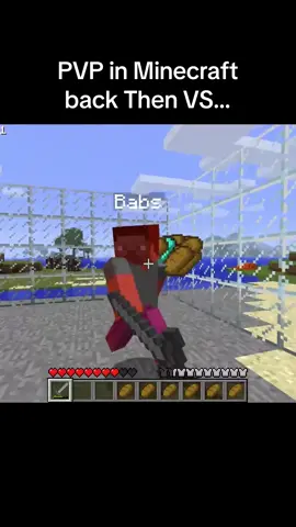 Minecraft PVP Then VS Now #Minecraft #mcyt #fyp #foryou