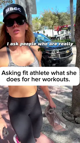 Asking fit gal in Miami what she does for her workouts. #miami #girlswholift #workout #FitTok #foryou #Fitness 