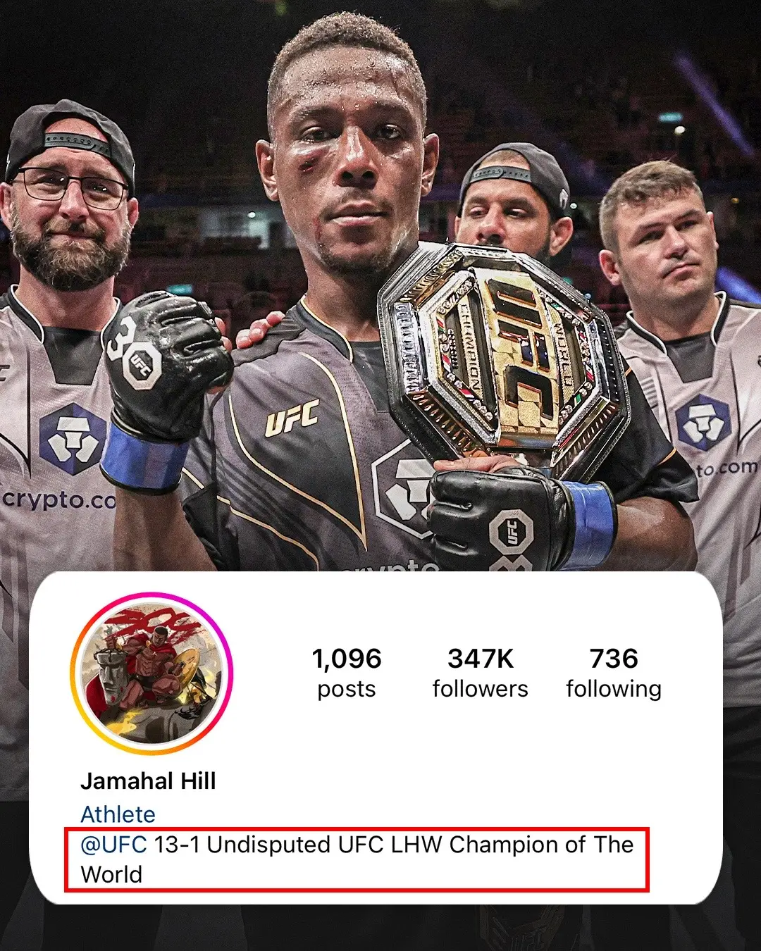 We’ve seen this before ahead of a title fight 👀🔮 #UFC #ufc300 #future #jamahalhill #iliatopuria 