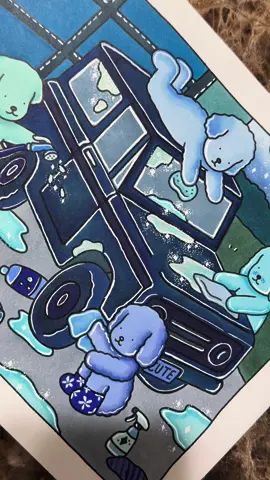Using different shades of blue for this one color challenge 🫧🩵 Page is by Bobbie Goods #bobbiegoods #bobbiegoodsart #asmr #colorwithme #coloringbook #ohuhu #ohuhumarkers #sanjokimarkers #arrtxmarkers #fyp 