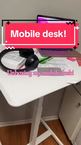 mobile desk so convenient! CLICK THE LINK #springsale #tiktokshop #tiktokshopspringsale #fyp #mobiledesk #unboxing #adjustabledesk #portabledesk 