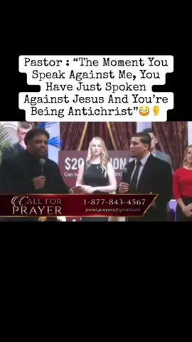 Pastor Says The Moment You Speak Against Him, You Have Just Spoken Against Jesus And You’re Being Antichrist! #fyp #tiktok #foryou #church #iykyk 