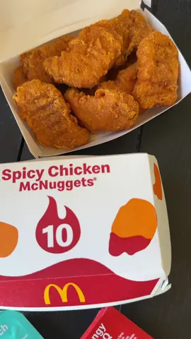 Spicy McNuggets 😍😍 #mcdonalds #foodtiktokfood #viral #mcdonaldsdrivethru #mcdonald #Foodie #FoodTok #mcdonaldsspicynuggets #fyp #fypviral #mcdonaldsnuggets #snacks #mukbang #haveyoutried #foodreview #mcnuggets 