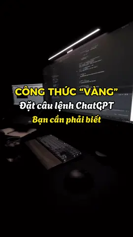 Công thức “vàng” đặt câu lệnh ChatGPT bạn cần phải biết để ứng dụng và làm chủ nó #1980books #bookish #booktokvietnam #BookTok #chatgpt 