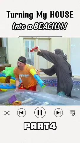 Turning My HOUSE Into a BEACH! - Part 4 #unspeakable #Vlog #fyp #viral #foryou #trending
