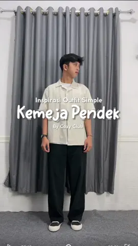 [Spill outfit di caption]  link kemeja ada di bio • no 210 #kemejapendek #outfitideas #outfitsimple 