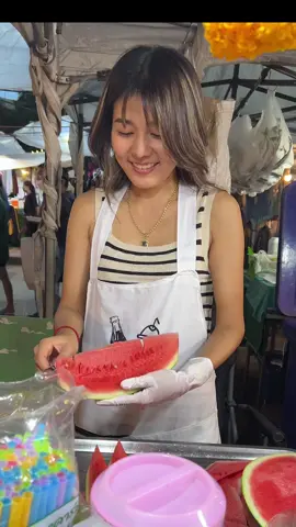 Only $1! Thai Watermelon Smoothie #fruits #asmr 
