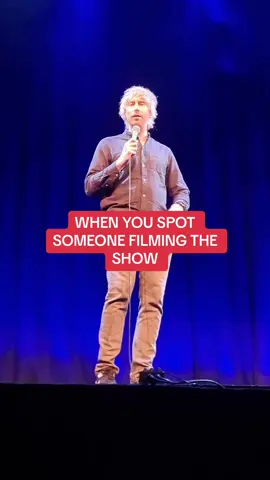 When you spot someone filming the show | On tour now | #funny #standup #comedian #laugh #comedy 