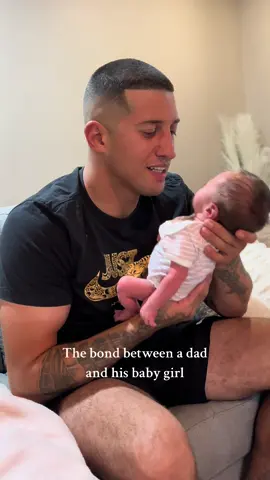 Watching the man you love, love your daughter 🥰🥹 #babytiktok #newbornbaby #dadsoftiktok 