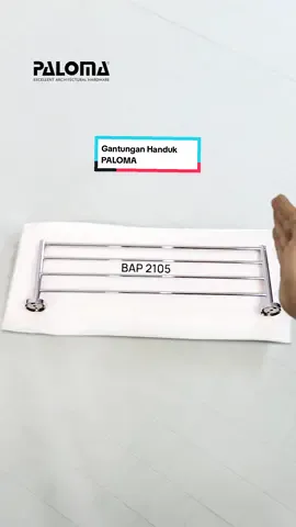 Gantungan handuk PALOMA dapat memberikan kamu kemudahan saat menaruh handuk setelah adanya pemakaian.   Tersedia dalam berbagai pilihan warna yang dapat disesuaikan dengan interior kamar mandi kalian 🚿 #PALOMAHARDWARE #PALOMATheArtOfQuality #inspirasikamarmandi  #kamarmandimodern n #fyp #kamarmandiminimalis  #kamarmandiaesthetic  #racuntiktokshopping #gantunganhanduk #ramadanekstraseru  #rumahminimalismodern #rumahmilenial #bangunrumah #inspirasirumah 