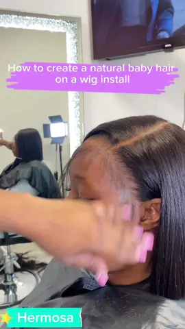 Buy hermosa straight wig 🔥🔥 You can do any natural hairline, edges hairline is amazing 😍😍  Watch this vidoe learn how to do edges natural hairline . You get it?😎  #hermosahair #straighthair #humanhairwig #easter #amazonwig #wiginstall #hairline #edgeshairline #naturalhairstyles #fyp #freehair #hdlacewig #hdlace #frontalwig 
